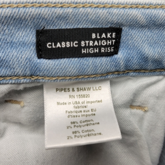 Veronica Beard Blake Classic Straight High-Rise Jeans Light Wash Size 30 - Picture 5 of 11